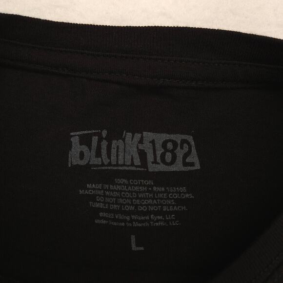 Blink 182 Band Short Sleeve Casual Graphic T-Shirt Adult Mens Size L Black - Picture 3 of 9